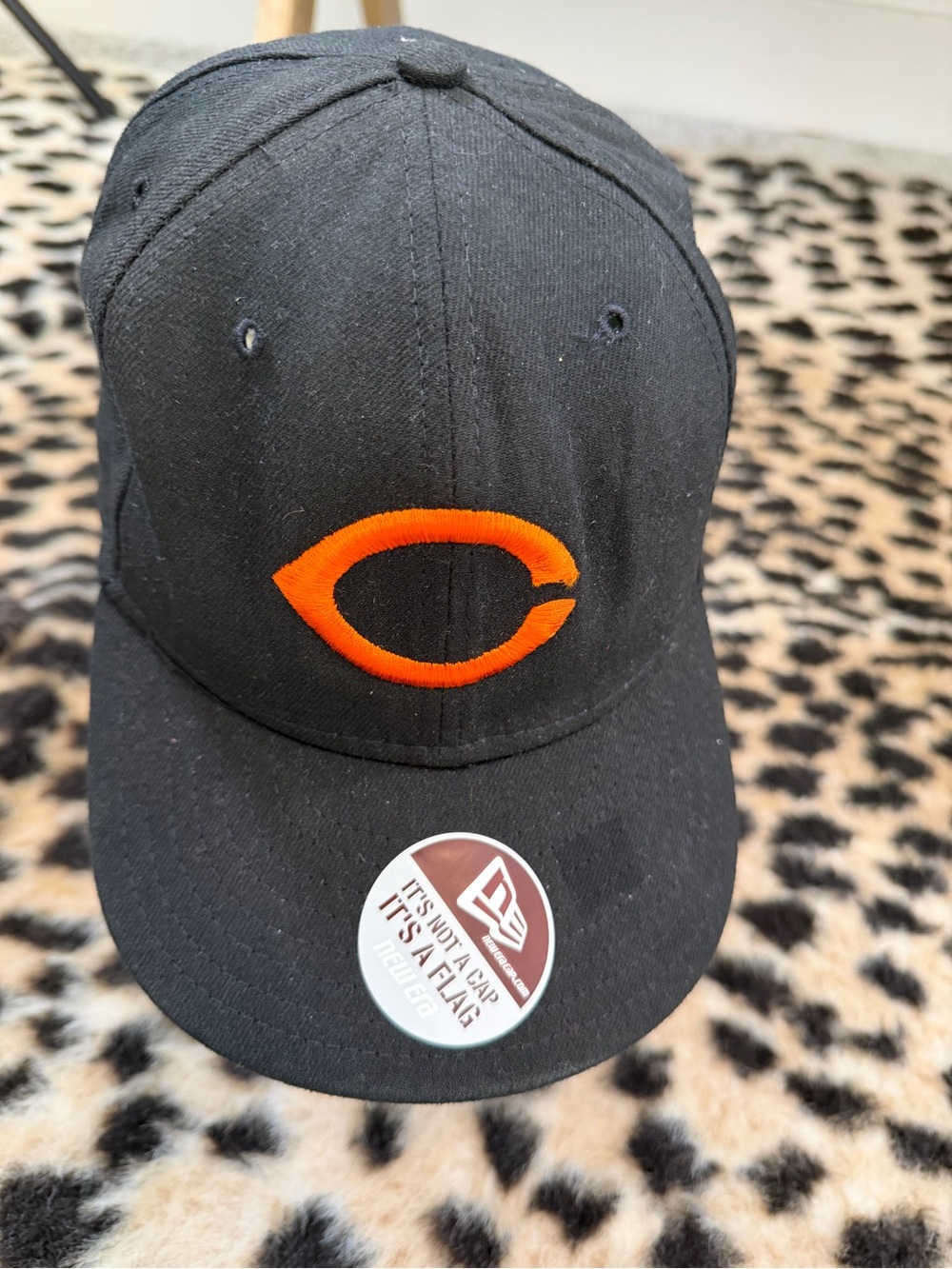 Chicago Bears Hat NFL Football Black Orange Embroidered Snapback